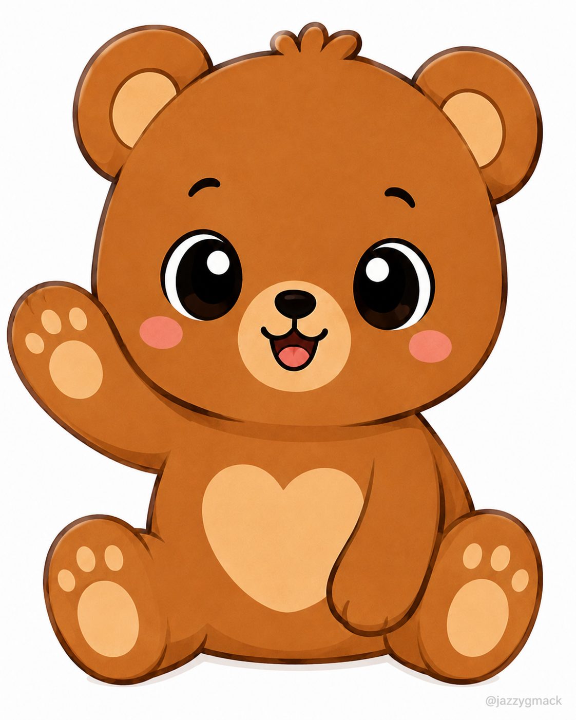 Berry the Bear, original AI-animated character for Signl Cycle